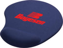 Solid Jersey Gel Mouse Pad / Wrist Rest in Blue — supplier decorated front view
