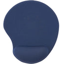 Solid Jersey Gel Mouse Pad / Wrist Rest in Blue — supplier blank front view
