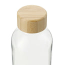 Sona 22oz RPET Bottle with Bamboo Lid — Clear (CL) — alternate product view