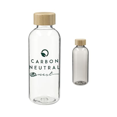 Sona 22oz RPET Bottle with Bamboo Lid custom branded promotional product