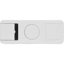 Spin-It Phone Holder and Screen Cleaner in White — supplier blank back view