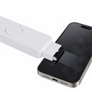 Spin-It Phone Holder and Screen Cleaner in White — supplier blank detail view