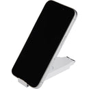 Spin-It Phone Holder and Screen Cleaner in White — supplier blank detail view