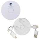 Spinner 5-in-1 40W PD Charging Cable in White — supplier product view