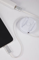 Spinner 5-in-1 40W PD Charging Cable in White — supplier blank view