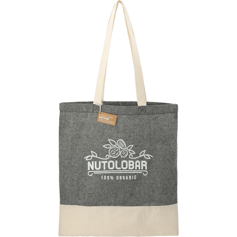 Split Recycled 5oz Cotton Twill Convention Tote custom branded promotional totes