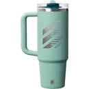Stanley Quencher ProTour 30 oz tumbler — Spring Green — example decorated front view 28