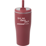 Tango 20 oz Double Wall Tumbler with Silicone Straw custom branded promotional drinkware — 1