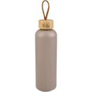 Tania Recycled Bottle w/ FSC® 100% Bamboo Lid 26oz — Mocha — blank back view