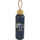 Tania Recycled Bottle w/ FSC® 100% Bamboo Lid 26oz — Nightfall Blue — decorated front view