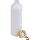 Tania Recycled Bottle w/ FSC® 100% Bamboo Lid 26oz — White (WH) — blank front view