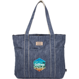 THE GOODS™ Navy Heather Carry All Tote custom branded promotional totes — 1