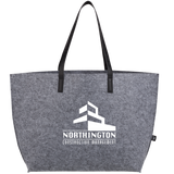 THE GOODS™ Recycled Felt Shoulder Tote custom branded promotional totes — 1