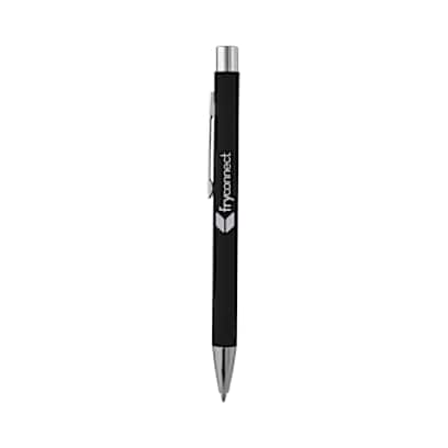 The Maven Soft Touch Metal Pen custom branded promotional pens