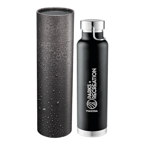Thor Copper Vac Bottle 22oz With Cylindrical Box custom branded promotional drinkware