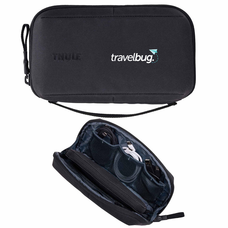 Thule Aion Travel Organizer in Black — supplier decorated view