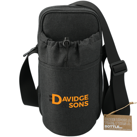 Traver RPET Adjustable Bottle Sling Cooler w/Pouch custom branded promotional drinkware