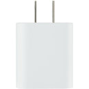 UL Listed 20W USB-C Wall Charger in White — supplier blank front view