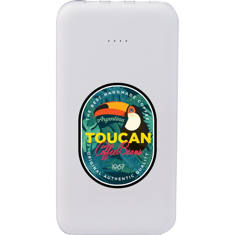 UL Listed 5,000 mAh Power Bank with Multi-Cables 7122-13WH White (WH), supplier product view 1