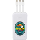 UL Listed 5,000 mAh Power Bank with Multi-Cables 7122-13WH White (WH), supplier product view 9