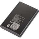 UL Listed Exo Recycled Aluminum 5000 mAh Power Bank 7122-10BK Black (BK), supplier product view 2