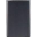 UL Listed Exo Recycled Aluminum 5000 mAh Power Bank 7122-10BK Black (BK), supplier product view 5