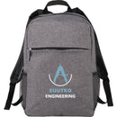 Urban 15" Laptop Backpack — Graphite (GA) — decorated front view