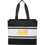 Varsity Box Tote custom branded promotional totes — 1