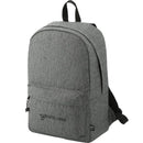 Vila Recycled 15" Computer Backpack — Graphite (GA) — decorated left angle