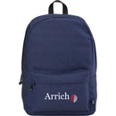 Vila Recycled 15" Computer Backpack — Navy (NY) — decorated front view