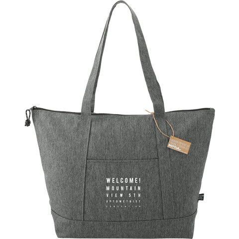 Vila Recycled Zippered Tote custom branded promotional totes