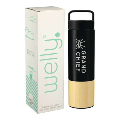 Welly® Traveler Copper Vacuum Bottle 18oz w/ GB custom branded promotional drinkware