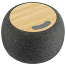 Wireless Charging Garm Fabric & Bamboo Bluetooth Speaker 7197-65 Gray (GY) supplier blank product view 5