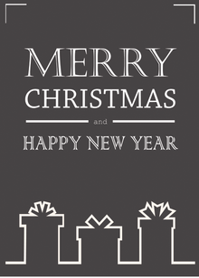 Flat Standard front — Holiday Cards - FT101