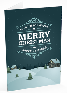 Folded Standard front — Holiday Cards - FT104