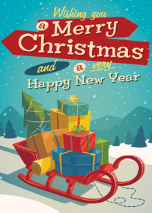 Flat Standard front — Holiday Cards - FT105