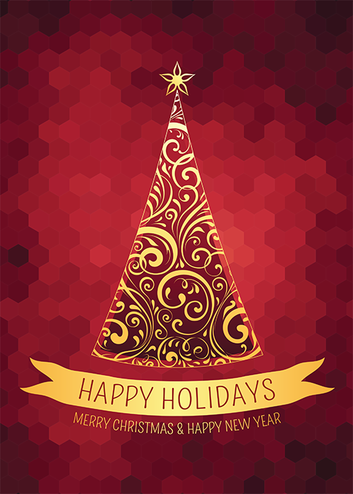 Flat Standard front — Holiday Cards - FT106
