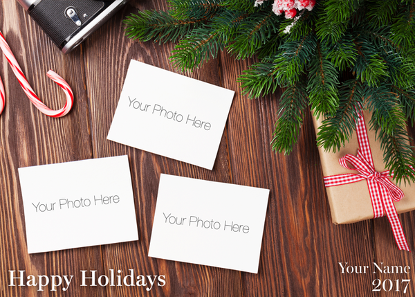 Flat Standard front — Photo Holiday Cards - PH107