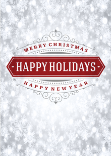 Flat Standard front — Holiday Cards - FT108