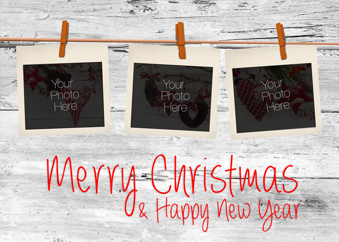 Flat Standard front — Photo Holiday Cards - PH109