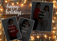 Flat Standard front — Photo Holiday Cards - PH099