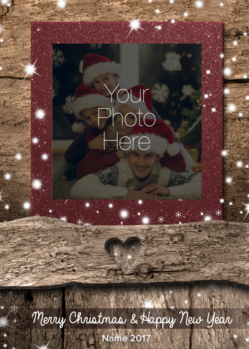 Flat Standard front — Photo Holiday Cards - PH115