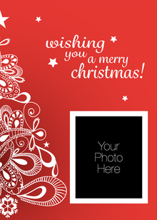 Flat Standard front — Photo Holiday Cards - PH117