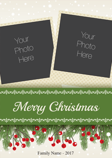 Flat Standard front — Photo Holiday Cards - PH118