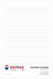Remax Notepads - 5.5" x 8.5" - Half Page 2
