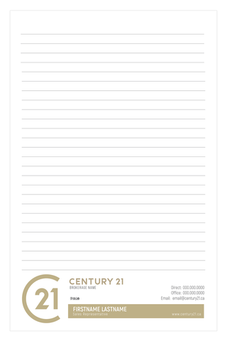 C21 Note Pads - 5.5" x 8.5" - Half Page 2 - New Era Print Solutions
