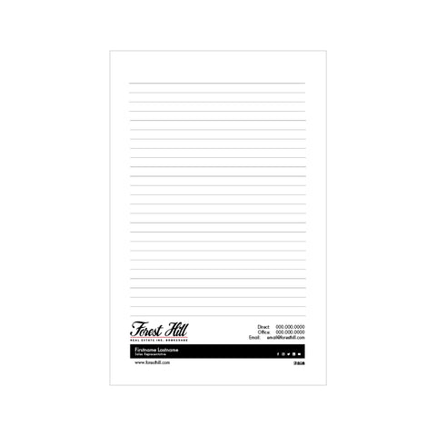 Forest HIll Notepads - 5.5" x 8.5" - Half Page 2