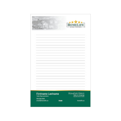 HomeLife Notepads - 5.5" x 8.5" - Half Page 1
