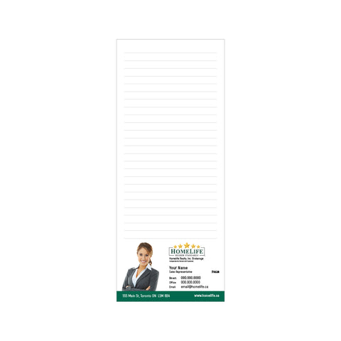 HomeLife Notepads - 3.5" x 8.5" - Slim 1