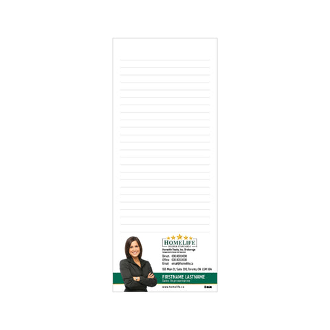 HomeLife Notepads - 3.5" x 8.5" - Slim 3
